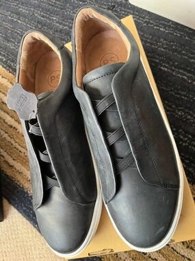 POELMAN (12) Gregory-51 Slip-On Dress / Casual Leather Sneakers